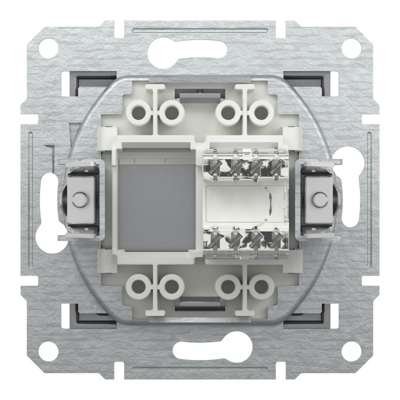 РОЗЕТКА КОМП'ЮТЕРНА RJ45 UTP КАТ. 5Е ASFORA СТАЛЬ