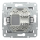 РОЗЕТКА КОМП'ЮТЕРНА RJ45 UTP КАТ. 5Е ASFORA СТАЛЬ