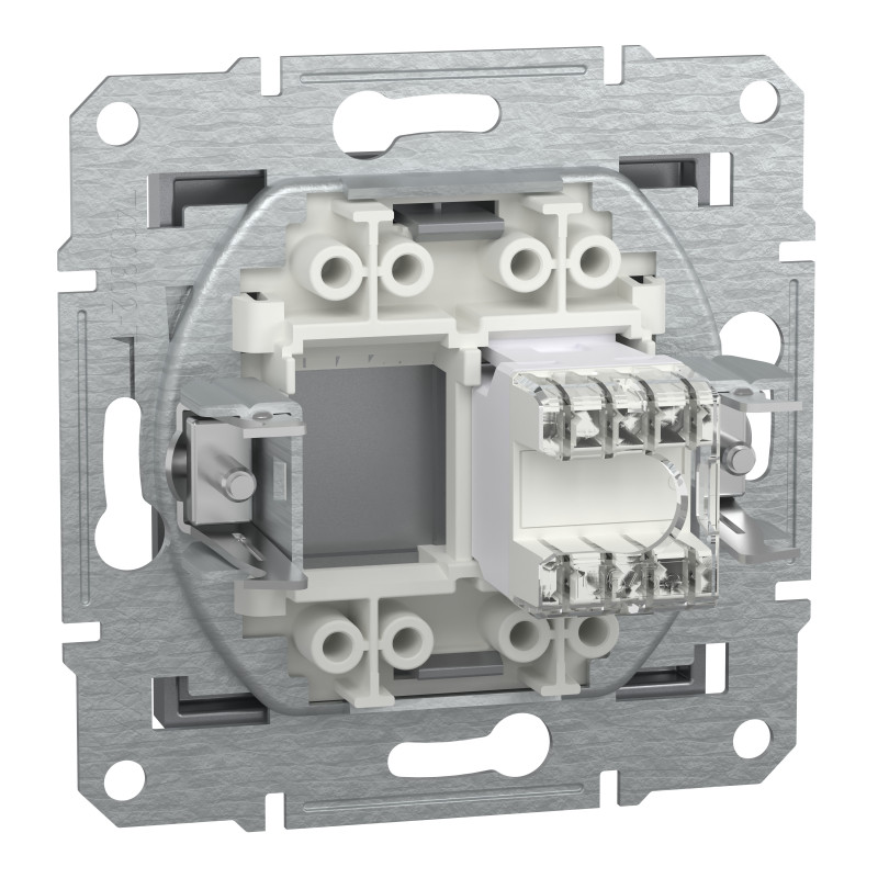 РОЗЕТКА КОМП'ЮТЕРНА RJ45 UTP КАТ. 5Е ASFORA СТАЛЬ