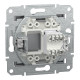 РОЗЕТКА КОМП'ЮТЕРНА RJ45 UTP КАТ. 5Е ASFORA СТАЛЬ