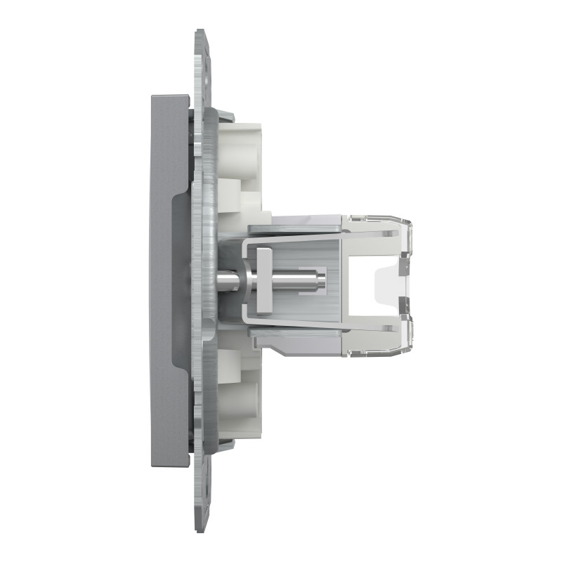 РОЗЕТКА КОМП'ЮТЕРНА RJ45 UTP КАТ. 5Е ASFORA СТАЛЬ