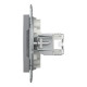 РОЗЕТКА КОМП'ЮТЕРНА RJ45 UTP КАТ. 5Е ASFORA СТАЛЬ