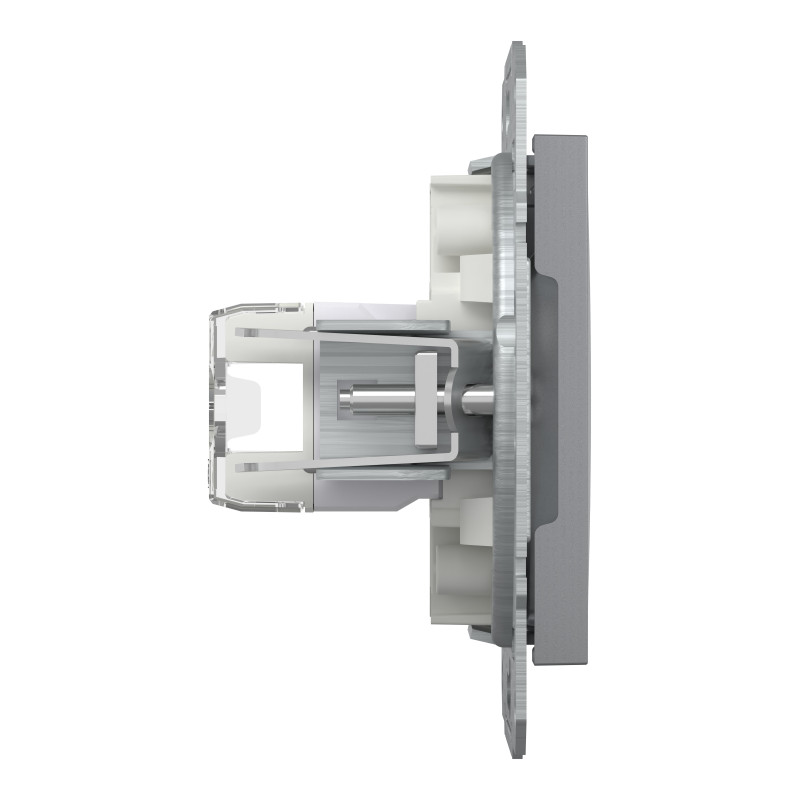 РОЗЕТКА КОМП'ЮТЕРНА RJ45 UTP КАТ. 5Е ASFORA СТАЛЬ