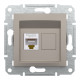 РОЗЕТКА КОМП'ЮТЕРНА RJ45 UTP КАТ. 5Е ASFORA БРОНЗА