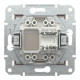РОЗЕТКА КОМП'ЮТЕРНА RJ45 UTP КАТ. 5Е ASFORA БРОНЗА