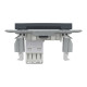 РОЗЕТКА КОМП'ЮТЕРНА RJ45 UTP КАТ. 5Е ASFORA АНТРАЦИТ
