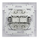 КОМП'ЮТЕРНА РОЗЕТКА RJ45 UTP КАТ. 5Е ПОДВІЙНА БІЛА ASFORA