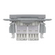 РОЗЕТКА КОМП'ЮТЕРНА RJ45 UTP КАТ. 5Е ПОДВІЙНА ASFORA СТАЛЬ