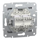 РОЗЕТКА КОМП'ЮТЕРНА RJ45 UTP КАТ. 5Е ПОДВІЙНА ASFORA СТАЛЬ