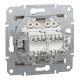РОЗЕТКА КОМП'ЮТЕРНА RJ45 UTP КАТ. 5Е ПОДВІЙНА ASFORA БРОНЗА