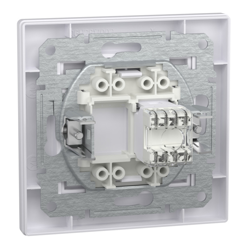 РОЗЕТКА КОМП'ЮТЕРНА RJ45 UTP КАТ.6 БІЛА ASFORA