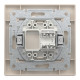 РОЗЕТКА КОМП'ЮТЕРНА RJ45 UTP КАТ.6 КРЕМ ASFORA