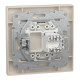 РОЗЕТКА КОМП'ЮТЕРНА RJ45 UTP КАТ.6 КРЕМ ASFORA