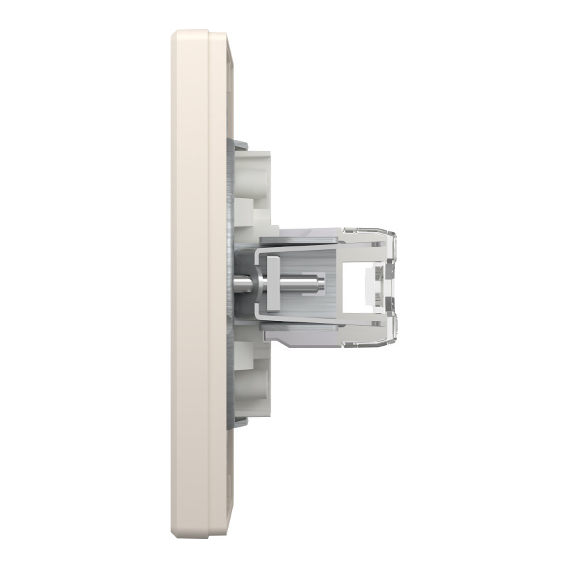 РОЗЕТКА КОМП'ЮТЕРНА RJ45 UTP КАТ.6 КРЕМ ASFORA