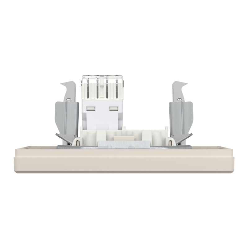 РОЗЕТКА КОМП'ЮТЕРНА RJ45 UTP КАТ.6 КРЕМ ASFORA