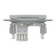 РОЗЕТКА КОМП'ЮТЕРНА RJ45 UTP КАТ.6 ASFORA АЛЮМІНІЙ