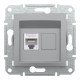 РОЗЕТКА КОМП'ЮТЕРНА RJ45 UTP КАТ.6 ASFORA АЛЮМІНІЙ