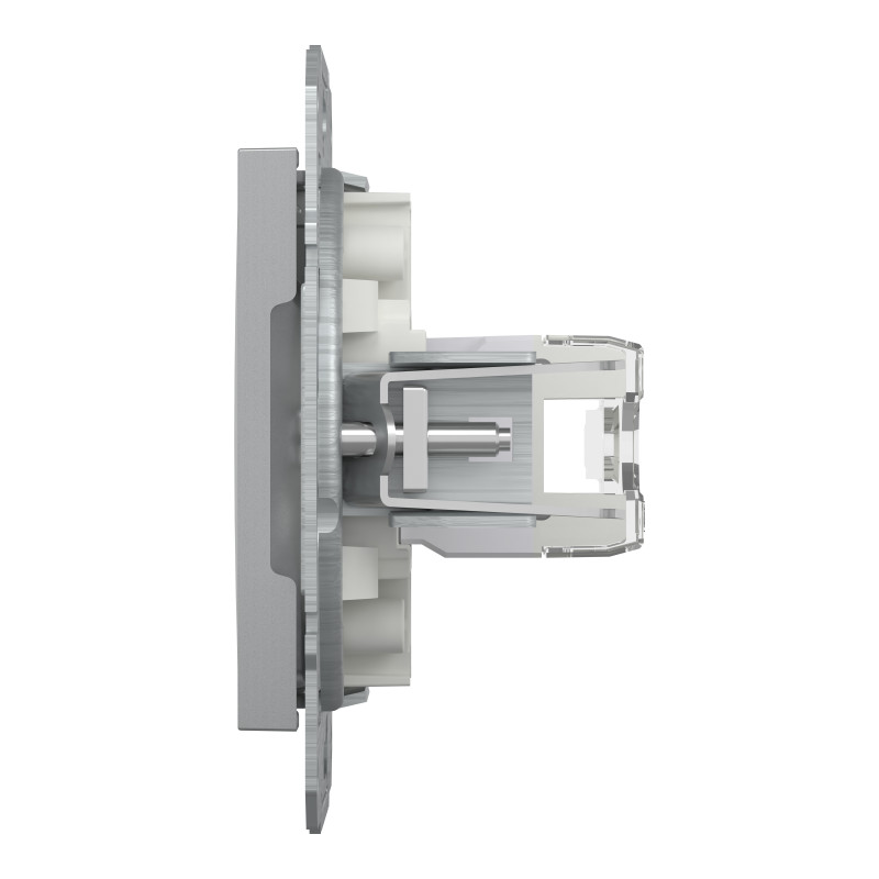 РОЗЕТКА КОМП'ЮТЕРНА RJ45 UTP КАТ.6 ASFORA АЛЮМІНІЙ
