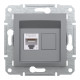 РОЗЕТКА КОМП'ЮТЕРНА RJ45 UTP КАТ.6 ASFORA СТАЛЬ