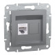 РОЗЕТКА КОМП'ЮТЕРНА RJ45 UTP КАТ.6 ASFORA СТАЛЬ