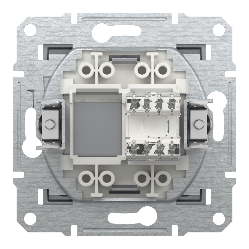 РОЗЕТКА КОМП'ЮТЕРНА RJ45 UTP КАТ.6 ASFORA СТАЛЬ