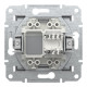 РОЗЕТКА КОМП'ЮТЕРНА RJ45 UTP КАТ.6 ASFORA СТАЛЬ