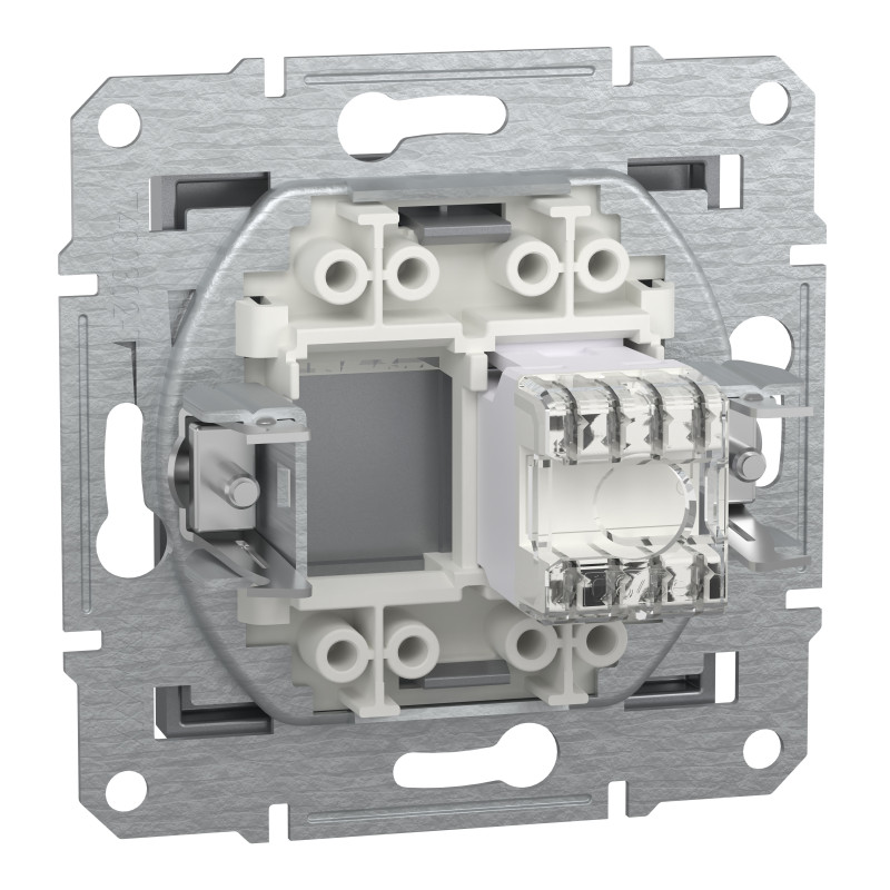 РОЗЕТКА КОМП'ЮТЕРНА RJ45 UTP КАТ.6 ASFORA СТАЛЬ
