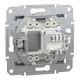 РОЗЕТКА КОМП'ЮТЕРНА RJ45 UTP КАТ.6 ASFORA СТАЛЬ