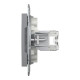 РОЗЕТКА КОМП'ЮТЕРНА RJ45 UTP КАТ.6 ASFORA СТАЛЬ
