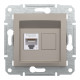 РОЗЕТКА КОМП'ЮТЕРНА RJ45 UTP КАТ.6 ASFORA БРОНЗА