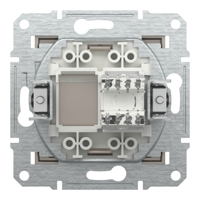 РОЗЕТКА КОМП'ЮТЕРНА RJ45 UTP КАТ.6 ASFORA БРОНЗА
