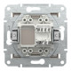 РОЗЕТКА КОМП'ЮТЕРНА RJ45 UTP КАТ.6 ASFORA БРОНЗА