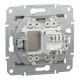 РОЗЕТКА КОМП'ЮТЕРНА RJ45 UTP КАТ.6 ASFORA БРОНЗА