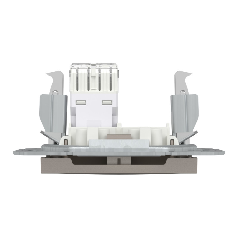 РОЗЕТКА КОМП'ЮТЕРНА RJ45 UTP КАТ.6 ASFORA БРОНЗА