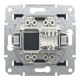 РОЗЕТКА КОМП'ЮТЕРНА RJ45 UTP КАТ.6 ASFORA АНТРАЦИТ
