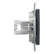 РОЗЕТКА КОМП'ЮТЕРНА RJ45 UTP КАТ.6 ASFORA АНТРАЦИТ