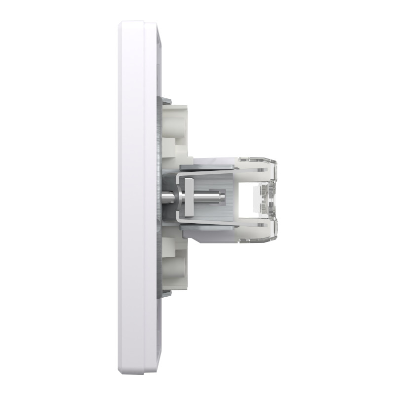 РОЗЕТКА КОМП'ЮТЕРНА RJ45 UTP КАТ.6 ПОДВІЙНА БІЛА ASFORA
