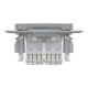РОЗЕТКА КОМП'ЮТЕРНА RJ45 UTP КАТ.6 ПОДВІЙНА ASFORA СТАЛЬ