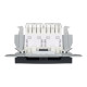 РОЗЕТКА КОМП'ЮТЕРНА RJ45 UTP КАТ.6 ПОДВІЙНА ASFORA АНТРАЦИТ