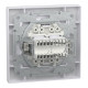 РОЗЕТКА КОМП'ЮТЕРНА RJ45 КАТ. 5Е І ТЕЛЕФОННА РОЗЕТКА RJ12 БІЛА ASFORA