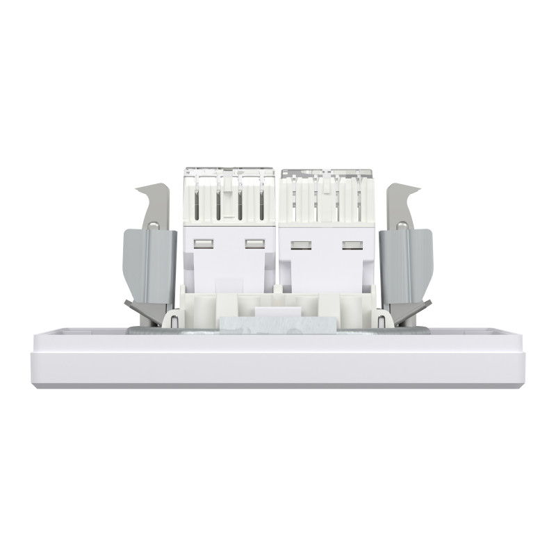 РОЗЕТКА КОМП'ЮТЕРНА RJ45 КАТ. 5Е І ТЕЛЕФОННА РОЗЕТКА RJ12 БІЛА ASFORA
