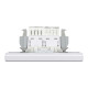 РОЗЕТКА КОМП'ЮТЕРНА RJ45 КАТ. 5Е І ТЕЛЕФОННА РОЗЕТКА RJ12 БІЛА ASFORA