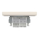 РОЗЕТКА КОМП'ЮТЕРНА RJ45 КАТ. 5Е І ТЕЛЕФОННА РОЗЕТКА RJ12 КРЕМ ASFORA