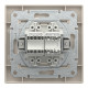 РОЗЕТКА КОМП'ЮТЕРНА RJ45 КАТ. 5Е І ТЕЛЕФОННА РОЗЕТКА RJ12 КРЕМ ASFORA