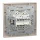 РОЗЕТКА КОМП'ЮТЕРНА RJ45 КАТ. 5Е І ТЕЛЕФОННА РОЗЕТКА RJ12 КРЕМ ASFORA