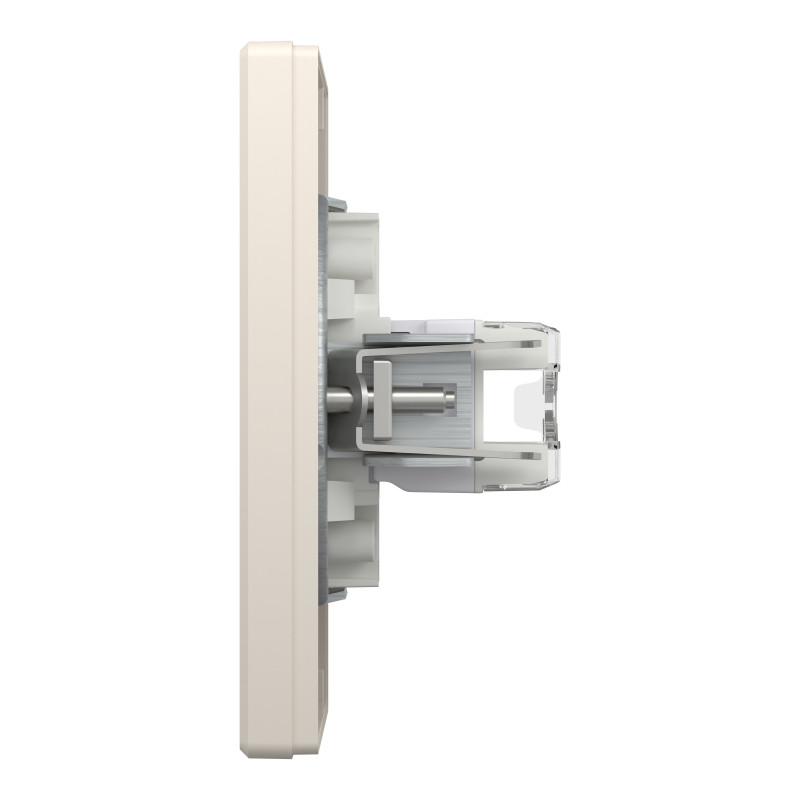 РОЗЕТКА КОМП'ЮТЕРНА RJ45 КАТ. 5Е І ТЕЛЕФОННА РОЗЕТКА RJ12 КРЕМ ASFORA