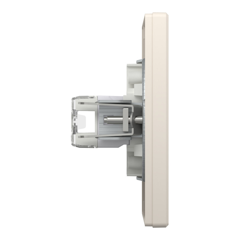 РОЗЕТКА КОМП'ЮТЕРНА RJ45 КАТ. 5Е І ТЕЛЕФОННА РОЗЕТКА RJ12 КРЕМ ASFORA
