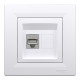 РОЗЕТКА КОМП'ЮТЕРНА RJ45 STP КАТ. 5Е БІЛА ASFORA