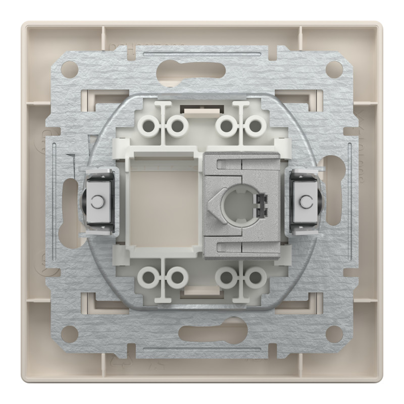 РОЗЕТКА КОМП'ЮТЕРНА RJ45 STP КАТ. 5Е КРЕМ ASFORA