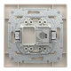 РОЗЕТКА КОМП'ЮТЕРНА RJ45 STP КАТ. 5Е КРЕМ ASFORA